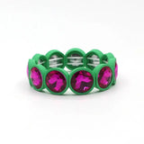 Boho Punk Friendship Enamel Bracelet Elastic Beads Charm Bracelet
