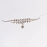 Boho Rhinestone Water Drop Pendant Choker Necklace