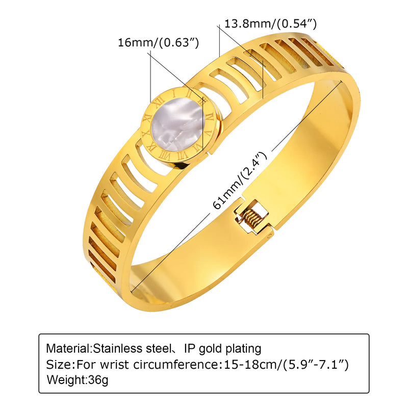 Boho Wedding Eye Ring Stainless Steel Bangle