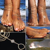 Boho Chains Clouds Knot Anklets for Women