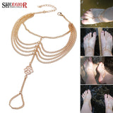 Boho Chains Clouds Knot Anklets for Women