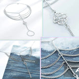 Boho Chains Clouds Knot Anklets for Women