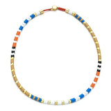 Boho Multicolor Metal Necklaces Choker Beads Pendant Statement Necklace