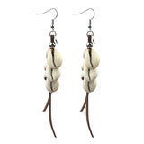 Boho Cowrie Shell Long Earrings for Women Bohemian Dangle Jewelry