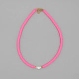 Boho Natural Pearl Necklace Soft Clay Beads Choker Beach Jewelry Gift