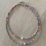 Boho Pearl Beads Necklace Sweet Neck Choker