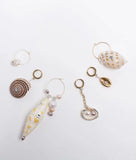 Boho Seashells Cowrie Shell Drop Earrings