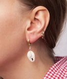 Boho Seashells Cowrie Shell Drop Earrings