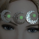 Boho Pentagram Vintage Head Chain Moon Crescent Headband
