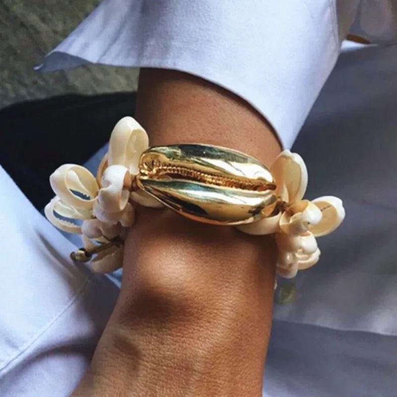 Boho Cowrie Shell Bracelet for Women Gift