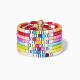 Boho Rainbow Enamel Bracelet DIY Bead String Ladies Charm Bracelet