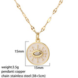 Boho Rainbow Heart Pendant Necklace Colorful Moon Star Long Chain Couple Jewelry