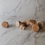 Boho Rattan Dresser Knobs for Furniture 12Pcs