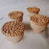 Boho Rattan Dresser Knobs for Furniture 12Pcs