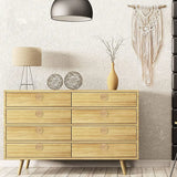 Boho Rattan Dresser Knobs for Furniture 12Pcs