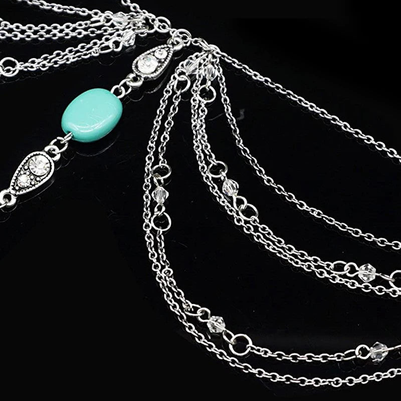 Boho Sexy Beach Silver Chains Toe Anklets for Women Accessories
