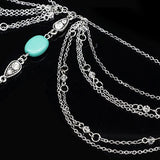 Boho Sexy Beach Silver Chains Toe Anklets for Women Accessories