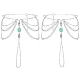 Boho Sexy Beach Silver Chains Toe Anklets for Women Accessories