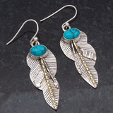 Boho Silver Flower Ear Drop Dangle Earrings Women Wedding Party Jewelry
