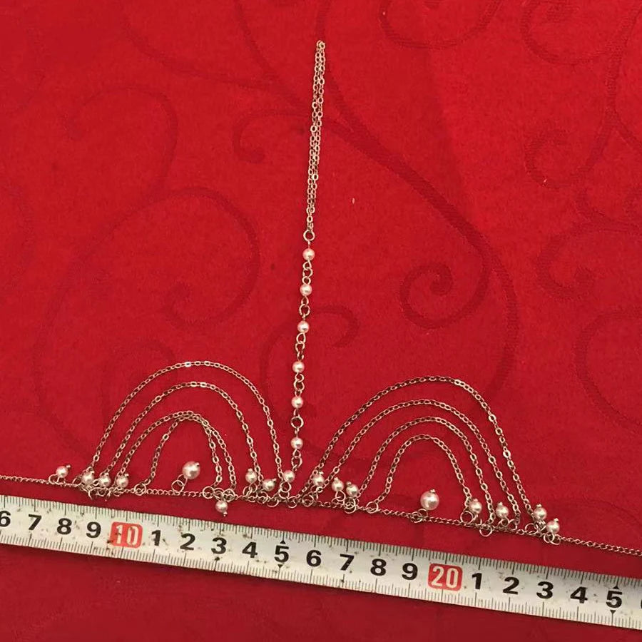 Boho Silver Tassel Toe Anklet