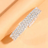 Boho Crystal Arm Bracelet Cuff Rhinestone Arm Chain Bangle