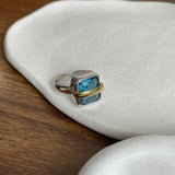 Vintage Boho Dark Rhinestone Rings for Women Knuckles Silver Open