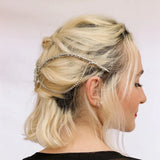 Boho Star Head Chain Hairpin Crystal Headpiece