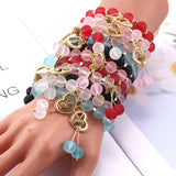 Boho Style Colorful Beaded Bracelet Set 12Pcs