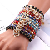 Boho Style Colorful Beaded Bracelet Set 12Pcs