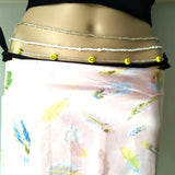 Boho Rice Beads Smiley Sweet Belt Body Chain 3 Piece Waist Chain