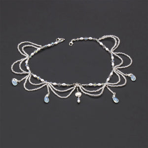 Boho Style Pearl Forehead Headband for Women