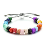 Boho Style Lace Natural Stone Hand-woven Bracelets