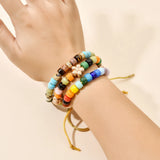 Boho Style Lace Natural Stone Hand-woven Bracelets