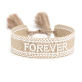 Boho Tassel Friendship Bracelet Hand-Knotted Lucky Jewelry