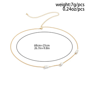 Boho Pearl Body Chain Women's Waist Chain Jewelry