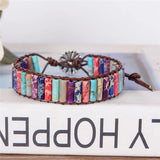 Boho Tube Natural Stone Beaded Bracelet