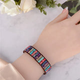Boho Tube Natural Stone Beaded Bracelet