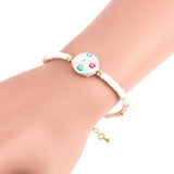 Boho Evil Eye Drop Oil Bracelets Shell Beaded Bracelets