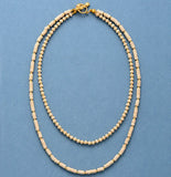 Boho Turquoises 2 Layers Chokers Necklace Women Beaded Statement Necklace