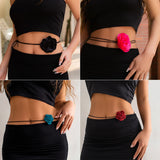 Boho Velvet Flower Collar Rose Choker Saffron Lady Chokers