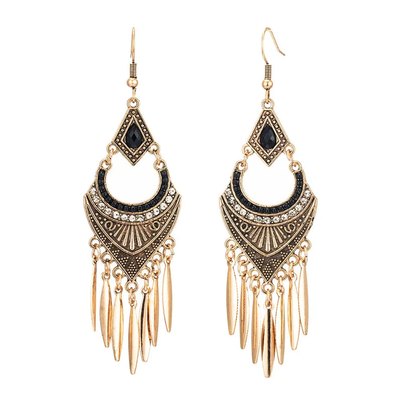 Boho Vintage Ethnic Dangle Drop Long Earrings for Women