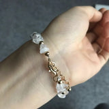 Baroque Shell Bead Bracelet Boho Crystal Statement Jewelry for Women
