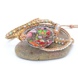 Boho Stone Wrap Bracelet for Women