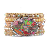Boho Stone Wrap Bracelet for Women