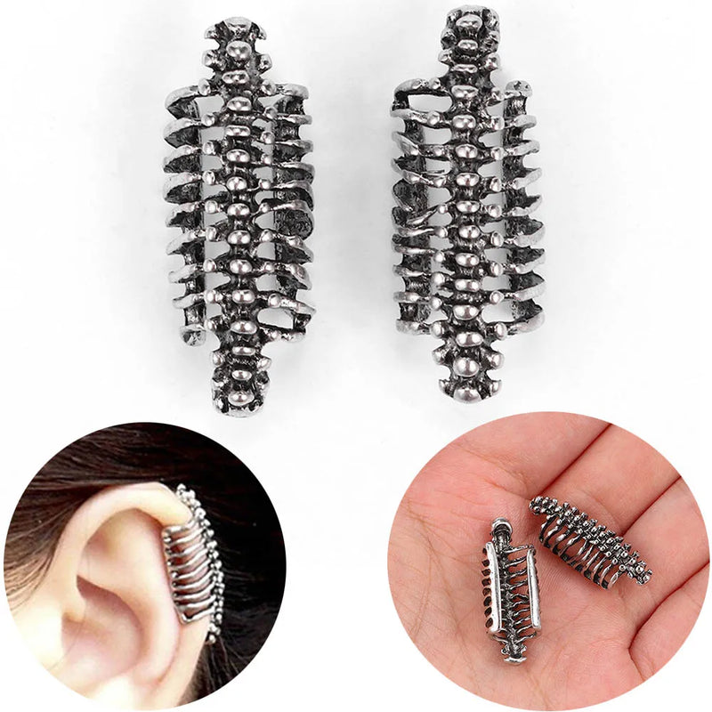 Bohomia Skull Spine Ear Cuff for Women
