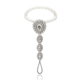 Bohemian Rhinestone Toe Anklet Foot Jewelry for Women