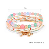 Boho Multicolor Beads Bracelet Set for Women