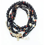 Boho Multicolor Beads Bracelet Set for Women
