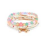 Boho Multicolor Beads Bracelet Set for Women