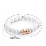 Bojiu Women's Crystal Zircon Beads Bracelet Natural Stone Charms BC143